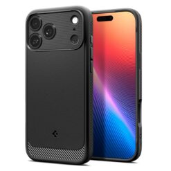 Kaitseümbris Rugged Armor (MagFit), Apple iPhone 17 Pro, must, MagSafe ühilduv, Spigen