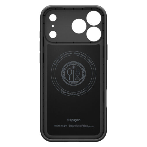Kaitseümbris Thin Fit (MagFit), Apple iPhone 17 Pro, must, õhuke, MagSafe ühilduv, Spigen - Image 3