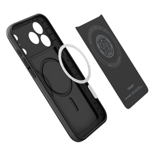 Kaitseümbris Thin Fit (MagFit), Apple iPhone 17 Pro, must, õhuke, MagSafe ühilduv, Spigen - Image 6