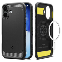 Kaitseümbris Rugged Armor (MagFit), Apple iPhone 17, must, MagSafe ühilduv, Spigen