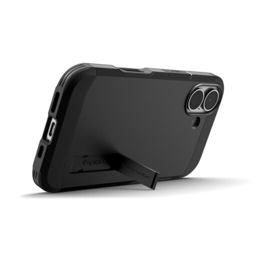 Kaitseümbris Tough Armor T (MagFit), Apple iPhone 17, must, tugijalaga, MagSafe ühilduv, kaamera nupuga, Spigen - Image 10