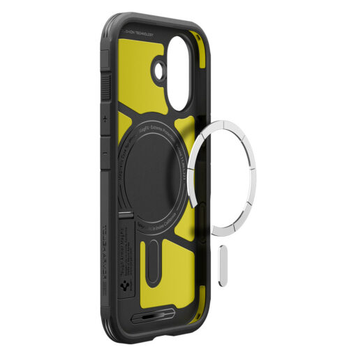 Kaitseümbris Tough Armor T (MagFit), Apple iPhone 17, must, tugijalaga, MagSafe ühilduv, kaamera nupuga, Spigen - Image 9