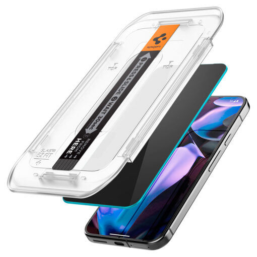 Kaitseklaas privaatsusfiltriga Google Pixel 10 Pro XL / Pixel 9 Pro XL, komplektis 2tk, Spigen - Image 7