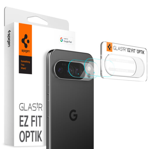 Tagakaamerate kaitseklaas Optik EZ Fit, Google Pixel 10 Pro XL, komplektis 2tk, Spigen