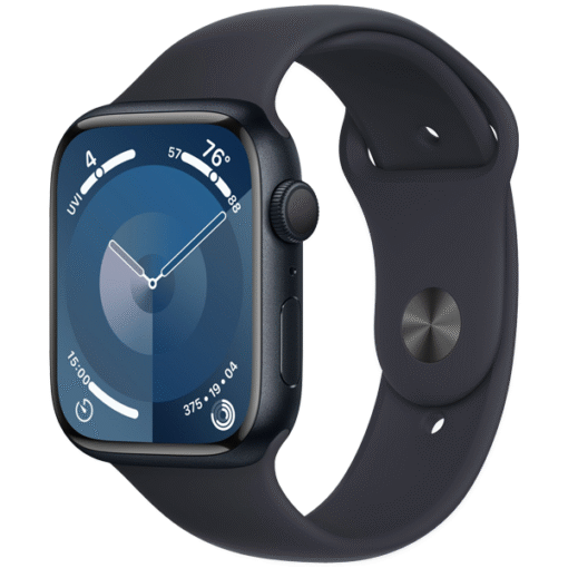 Apple Watch Series 9 GPS 45mm Midnight Aluminum Case with Midnight Sport Band - M/L - (uus)