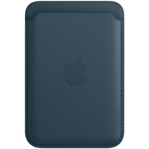 Apple iPhone Leather Wallet with MagSafe Baltic Blue - (uus)