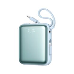 External battery POWER BANK JOYROOM (JR-PBF27) 10000mAh (1xType-C; 22.5W) + type-C and lightning cable, blue