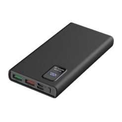 External battery POWER BANK PLATINET LED 10000mAh (2xUSB; 1xType-C; QC3.0 22,5W) black