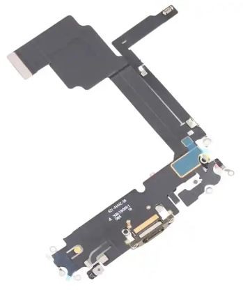 Flex for iPhone 15 Pro Max for charging connector with microphone Blue Titanium original (used Grade A)