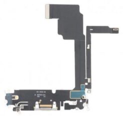 Flex for iPhone 15 Pro Max for charging connector with microphone Natural original (used Grade A)