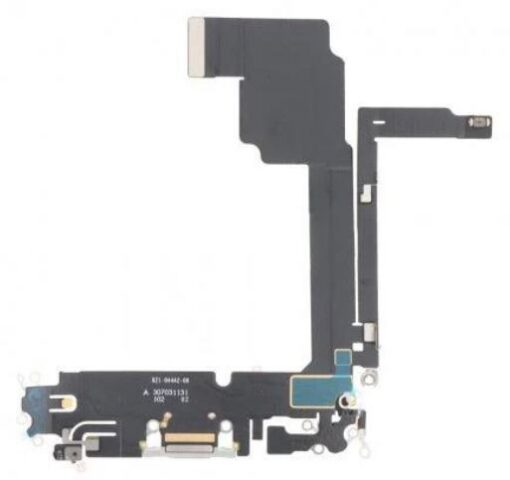 Flex for iPhone 15 Pro Max for charging connector with microphone Natural original (used Grade A)