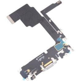 Flex for iPhone 15 Pro for charging connector with microphone Natural original (used Grade A)
