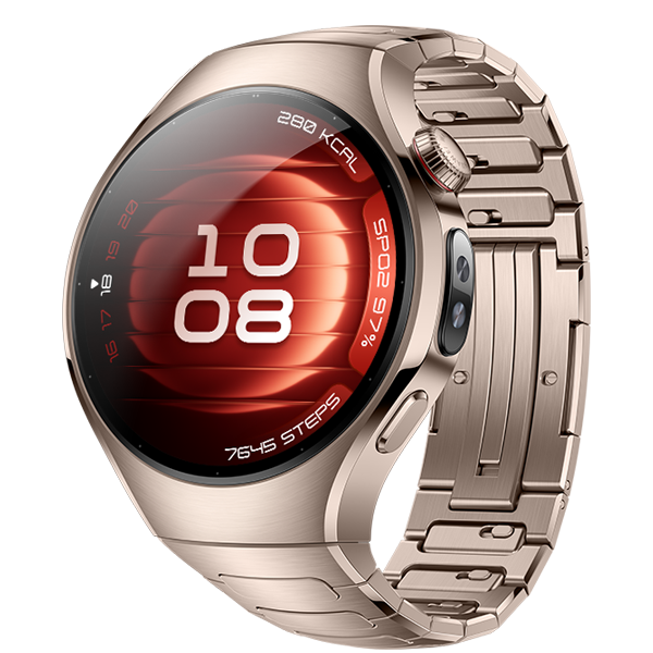 Huawei Watch 5 42mm Sand Gold Stainless Steel Case with Sand Gold Titanium Strap - (uus)