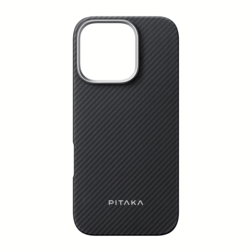 Kaitseümbris Ultra-Slim, Apple iPhone 16 Pro, must/hall, üliõhuke, MagSafe, Pitaka - Image 2