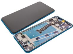LCD screen Huawei P30 Lite 48MP with touch screen and frame blue (Peacock Blue) original (used Grade C)