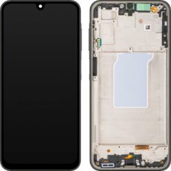 LCD screen Samsung A266 A26 5G with touch screen and frame Black OLED (real size)