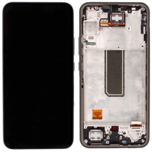 LCD screen Samsung A346 A34 5G 2023 with touch screen and frame Graphite original (used Grade B)