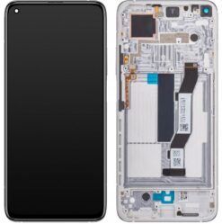 LCD screen Xiaomi Mi 10T/Mi 10T Pro with touch screen with frame Silver original  (used Grade A)