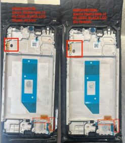 LCD screen Xiaomi Redmi Note 14 4G (Global, FZ4, JG1) with touch screen with frame Black OLED