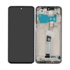 LCD screen Xiaomi Redmi Note 9 Pro/Note 9S with touch screen with frame White original (service pack)