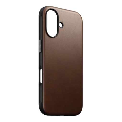Kaitseümbris Modern Leather, Apple iPhone 16, pruun, naturaalsest nahast, MagSafe ühilduv, Nomad - Image 5