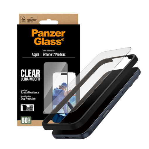 Kaitseklaas Apple iPhone 17 Pro Max, musta äärega, Ultra-Wide Fit, PanzerGlass - Image 5