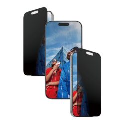 Kaitseklaas privaatsusfiltriga Apple iPhone 17 / iPhone 16 Pro, Ultra-Wide Fit, PanzerGlass