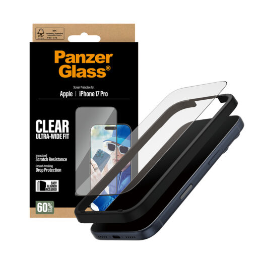 Kaitseklaas Apple iPhone 17 Pro, musta äärega, Ultra-Wide Fit, PanzerGlass - Image 5