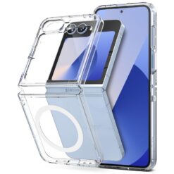 Kaitseümbris Fusion Magnetic, Samsung Galaxy Z Flip7 FE / Z Flip6, läbipaistev, MagSafe magnetiga, Ringke