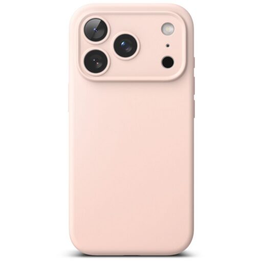 Kaitseümbris Silicone Magnetic, Apple iPhone 17 Pro, heleroosa, MagSafe ühilduv, Ringke - Image 3