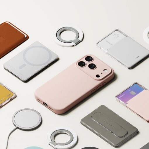 Kaitseümbris Silicone Magnetic, Apple iPhone 17 Pro, heleroosa, MagSafe ühilduv, Ringke - Image 8