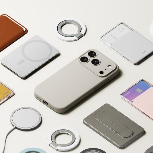 Kaitseümbris Silicone Magnetic, Apple iPhone 17 Pro, helebeež, MagSafe ühilduv, Ringke - Image 8