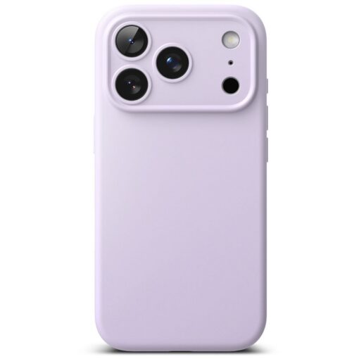 Kaitseümbris Silicone Magnetic, Apple iPhone 17 Pro, helelilla, MagSafe ühilduv, Ringke - Image 2