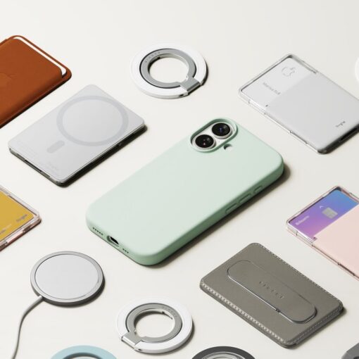 Kaitseümbris Silicone Magnetic, Apple iPhone 17, mündiroheline, MagSafe ühilduv, Ringke - Image 8