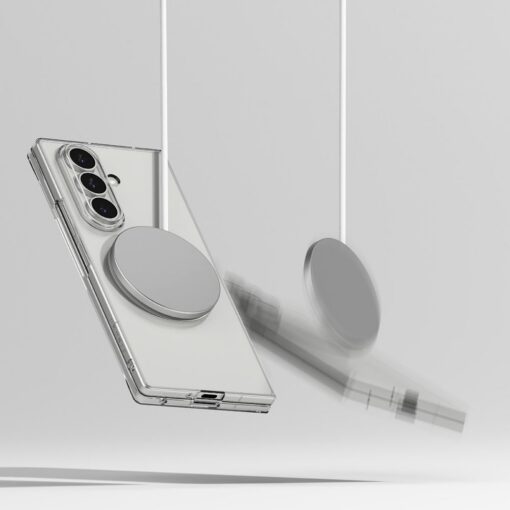 Kaitseümbris Slim Magnetic, Samsung Galaxy Z Fold7, läbipaistev valge ringiga, Qi2/MagSafe ühilduv, Ringke - Image 4
