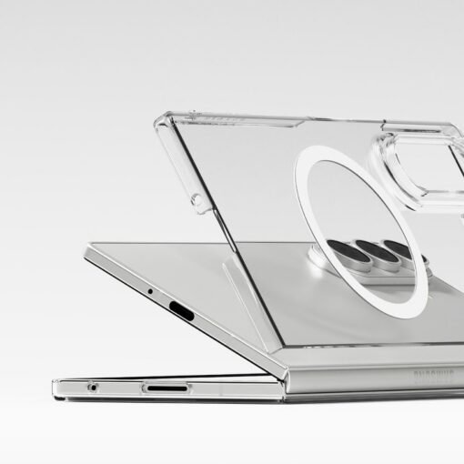 Kaitseümbris Slim Magnetic, Samsung Galaxy Z Fold7, läbipaistev valge ringiga, Qi2/MagSafe ühilduv, Ringke - Image 5