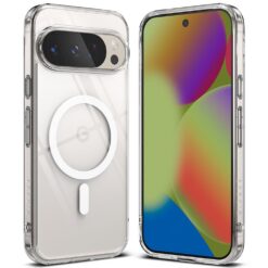 Kaitseümbris Fusion Magnetic, Google Pixel 10 Pro XL, läbipaistev valge ringiga, Qi2/MagSafe ühilduv, Ringke
