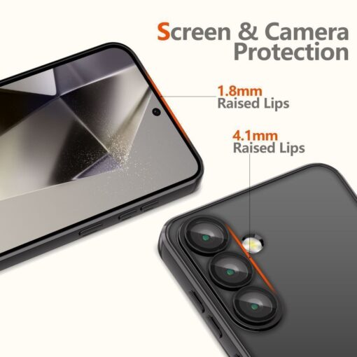 Kaitseümbris MagFlex MagSafe, Samsung Galaxy S25 FE, läbipaistev musta ääre ja Qi2/MagSafe ringiga, Tech-Protect - Image 3