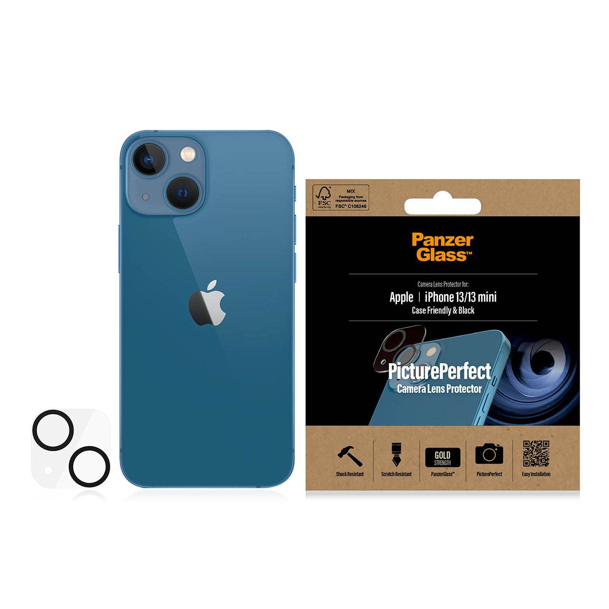 Tagakaamerate kaitseklaas PicturePerfect, Apple iPhone 13 / 13 mini, PanzerGlass - Image 3