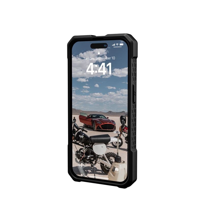 Kaitseümbris Monarch Pro Kevlar MagSafe, Apple iPhone 14 Pro, Kevlar must, Urban Armor Gear (UAG) - Image 5