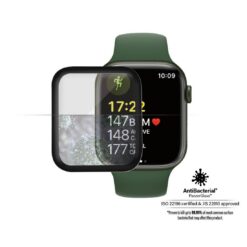 Kaitseklaas Apple Watch Series 8 / 7 (41mm), veekindel, kumera musta äärega, PanzerGlass