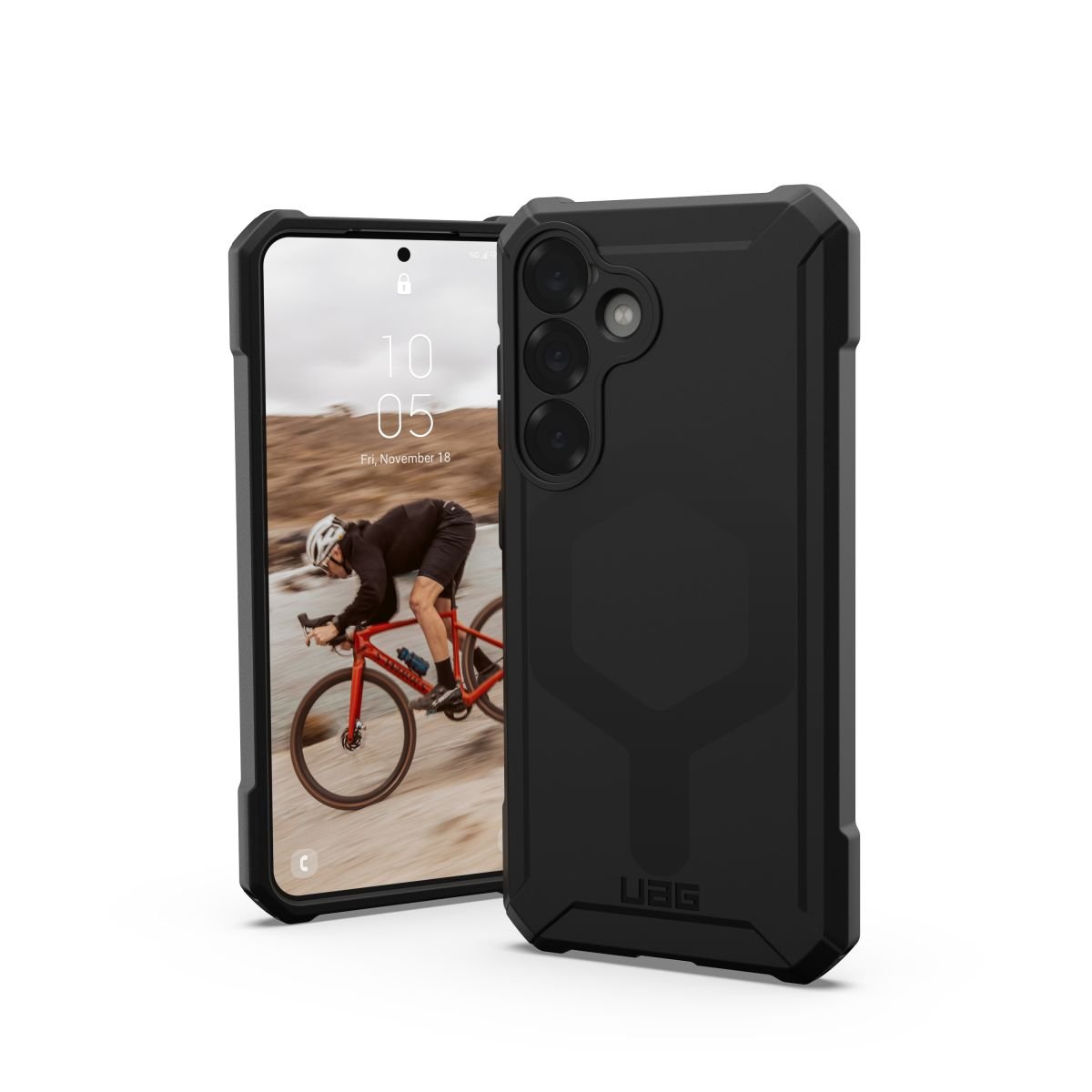 Kaitseümbris Essential Armor, Samsung Galaxy S25, must, MagSafe ühilduv, Urban Armor Gear (UAG)