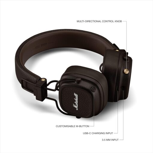Juhtmeta kõrvaklapid Marshall Major V On-Ear Bluetooth pruun - Image 5