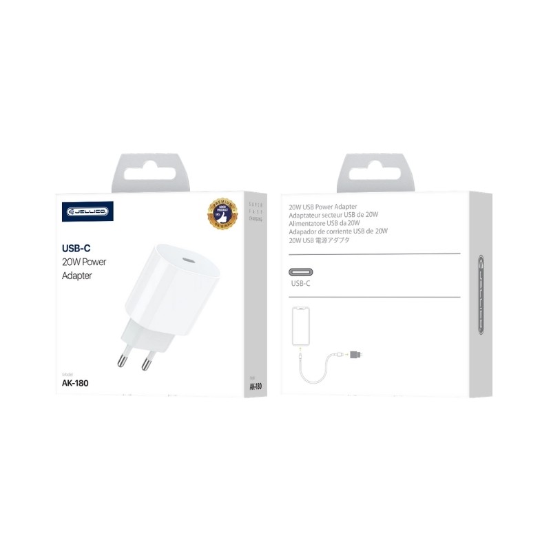 Laadija Jellico AK180 20W USB-C valge - Image 4