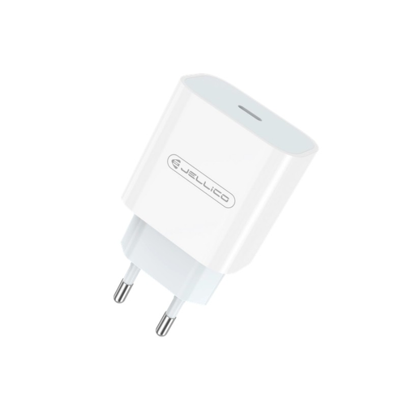 Laadija Jellico AK180 20W USB-C + USB-C to Lightning cable 1.0m valge - Image 2