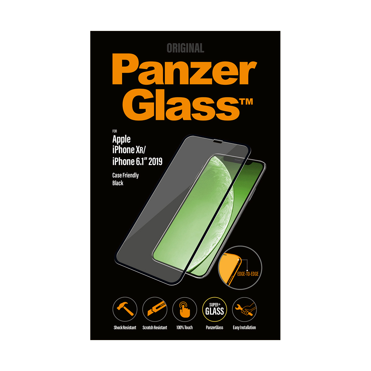 Ekraanikaitseklaas Apple iPhone 11 / XR, ümbrisesõbralik, must, PanzerGlass - Image 3