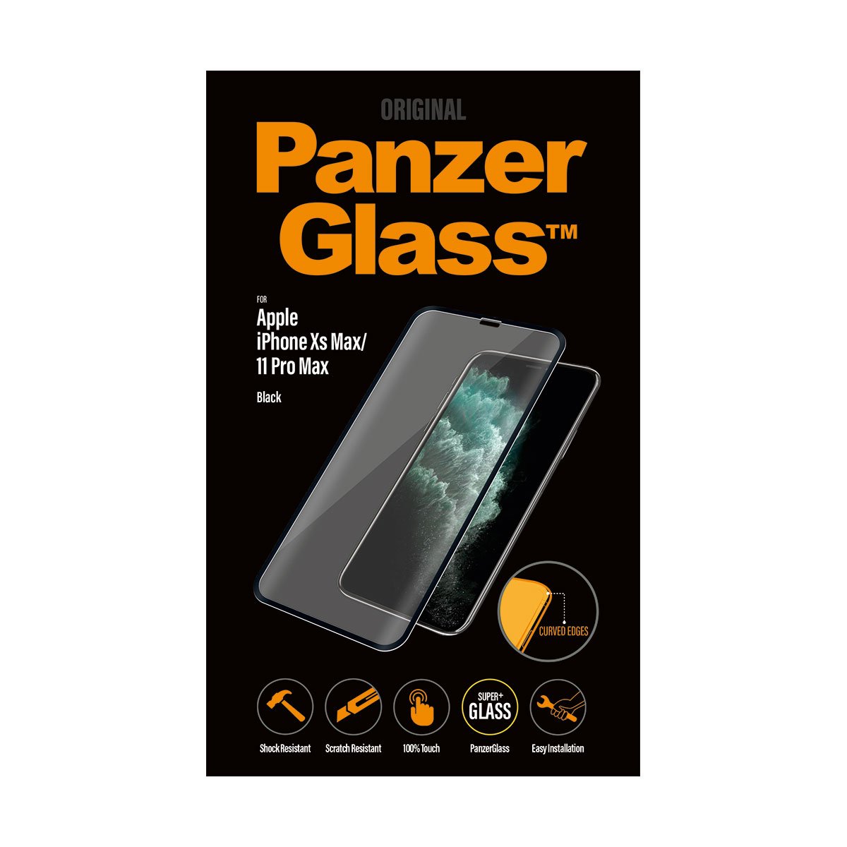 Ekraanikaitseklaas Apple iPhone 11 Pro Max / Xs Max, PREMIUM, kumera musta äärega, PanzerGlass - Image 2