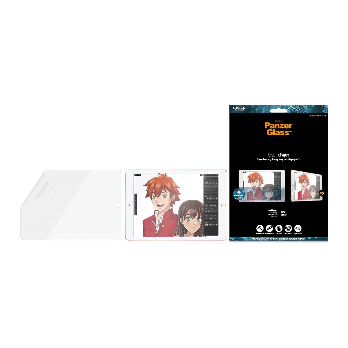 Kaitsekile GraphicPaper, Apple iPad 10.2" (2019/2020/2021), ümbrisesõbralik, PanzerGlass - Image 3
