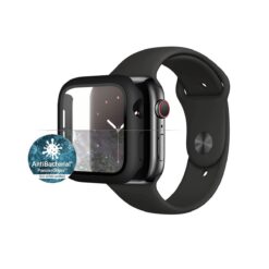 Kaitseklaas raamiga, Apple Watch SE (2024/2023/2022) / SE / Series 6 / 5 / 4 (44mm), eemaldatav, musta äärega, PanzerGlass