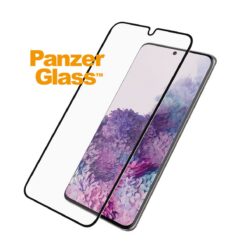 Ekraanikaitse Biometric, Samsung Galaxy S20, painduv, sõrmejäljetoega, ümbrisesõbralik, musta äärega, PanzerGlass